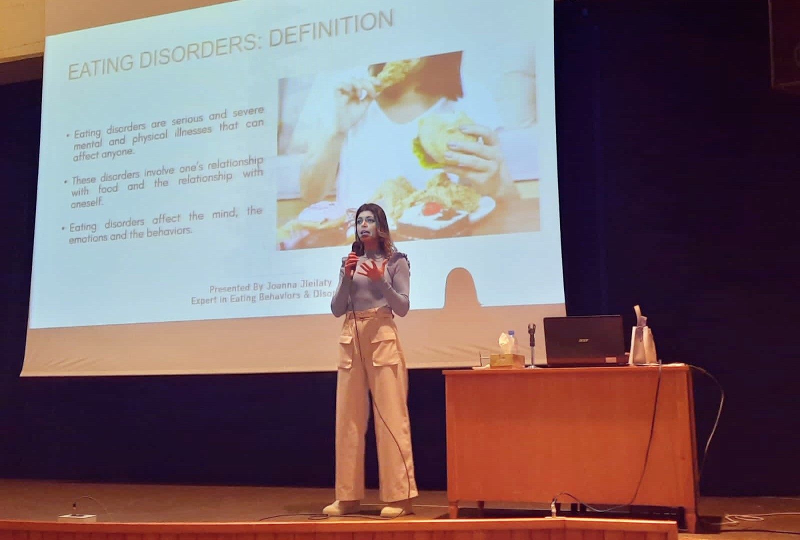 Joanna Jleilaty, Eating disorders Lebanon